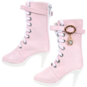 Vaguelly 1 Pair Doll High Heels Doll Miniature Boots Doll Dress up Shoes Heeled Boots Tiny High Heels Shoe Toy Miniature Doll Boots Miniature High Heels Kids Heels Dolls Child Baby Shoes Pu
