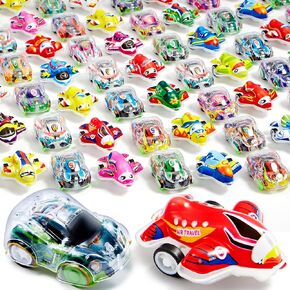 JOYIN 50 Pcs Mini Pull Back Cars Set, Toy Cars for Kids 4-8, Bulk Party Favors, Treasure Box Prizes, Classroom Rewards, Pinata Stuffers, Goodie Bags Stuffers for Boys and Girls