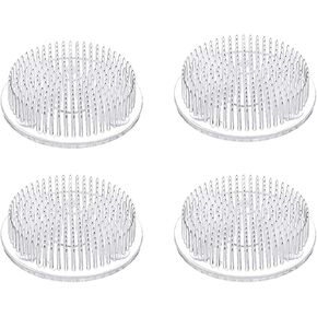 Set of 4 Flower Frog Clear Plastic Pin Frog Flower Arrangement Holder 2.76" Inch (70mm)