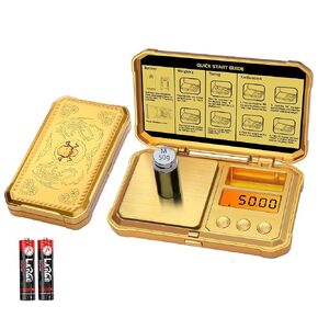 Digital Pocket Gram Scale 300g x 0.01g Accuracy， Small Mini High Precision Gold Scale Digital Weight Grams and Oz for Jewelry,Diamond，Arrows, Powders and Medicine,with 50g Cal Weights