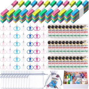Leyndo 384 PCS Child Box Travel Travel Kits Mini Mini Sewing Kit Kit Portable Shice Kit Kit Small Sweat Size with Tape Measure Scissors Bulk Emergency Kit لإصلاح ضرورات الفندق المنزلي