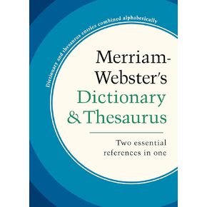 Merriam-Webster's Dictionary and Thesaurus Hardcover