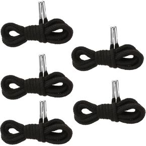 5 Pieces Drawstring Cords Replacement Drawstrings 55 Inches Black Premium Drawstring Use for Replace Your Clothes Rope Suitable Sweatpants Shorts Pants Jackets Coats Hoodies