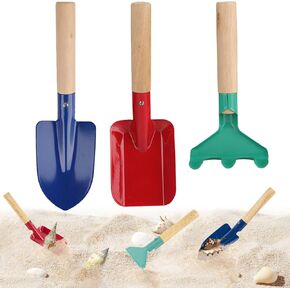 4PCS Beach Toy Mesh Shovel and Mesh Beach Bag Seashell Bag,for Sand Filter & Collect Shells,Sand Sifter Shell Tools. (Green)