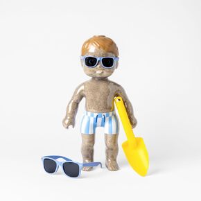 Waterproof Sailor Beach Doll - Clear, Fill with Sand for Swimming, Toddler Bath, Montessori Toy Gift for Water, Beach, Pool, Playground