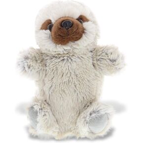 DolliBu Sloth Plush Hand Puppet For Kids - Soft Plush Stuffed Animal Hand Puppet Toy for Puppet Show Games & Puppet Theaters for Kids, Adult's Cute Puppets Educational Toy to Teach Children & Toddlers