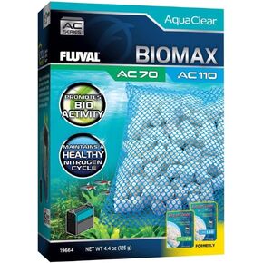 Fluval - BIOMAX for AC70/AC110 Power Filter, 4.4 oz / 125 g – for Use in Freshwater & Saltwater Aquariums