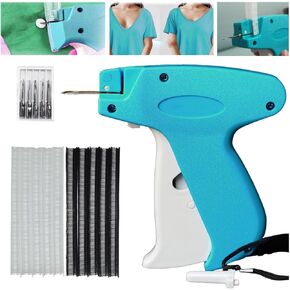 Stitch gun,Quick Clothing Fixer,Mini Stitch Gun for Clothes, Tagging Gun for Clothing, Comes with 2 Fine Needles, 1000 Black & White Fasteners, Quick Stitch Sewing Gun Tag Gun for Clothes