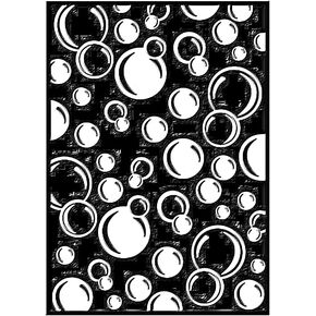 A6 Size Plastic Embossing Folder (4-1/8''x 5-13/16'' | Bubbles Pattern) Paper Crafts Plastic Textured Impressions for Card Making Scrapbooking