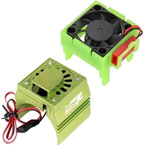 Powerhobby Cooling Fan for Traxxas Velineon VXl-3 ESC + 540/550 Heatsink Motor Fan Combo Green FITS : Traxxas Slash/Stampede 2WD / RUSTLER/Bandit/Rally VXL
