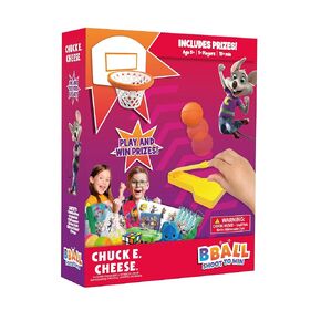 تتضمن لعبة Wilder Chuck E. Cheese Basketing Tabletop 15 جائزة - لعبة مصغرة على طراز Arcade للأطفال