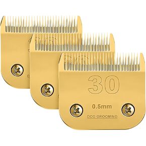 3 حزم #30 Clipper Blade Dog Grooming متوافق مع ANDIS Clippers قابلة للفصل السيرة