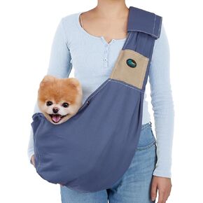 OWNPETS Pet Dog Sling Carrier, Cat Travel Bag, Pet Soft Pouch and Tote Design, Adjustable Shoulder Strap Hands Free Safe-Suitable for Puppy, Small Dogs Cats Outdoor