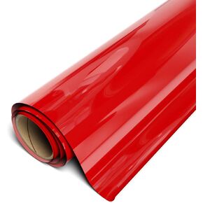 Siser EasyWeed Heat Transfer Vinyl 11.8" x 15ft Roll (Red) - Compatible with Siser, Cricut, Silhouette and Other Craft/Professional Cutters - CPSIA Certified