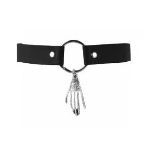 Skeleton Hand Choker Necklace for Women - Gothic Style Silver Jewelry for the Modern Mystic