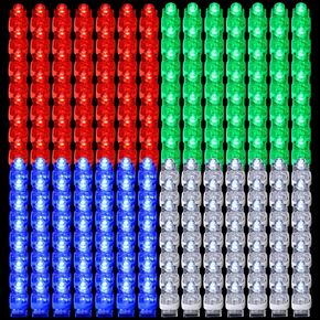 Hortsun 300 Pcs LED Finger Lights Mini Finger Flashlights Small Finger Lights Glow in the Dark Finger Flashlight Mini Light up Finger Lights Toys for Kids Birthday Party