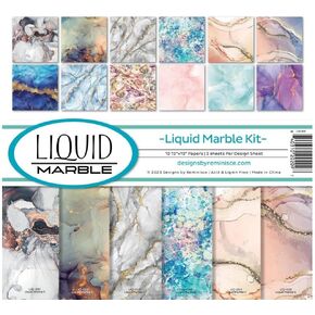 Reminisce Liquid Marble Scrapbook Collection Kit