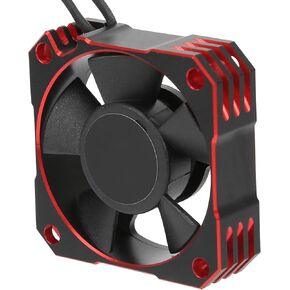 21000RPM RC Motor Cooling Fan, 8.5V 35MM Brushless RC Motor Heatsink, ESC Cooling Fan Heat Dissipation for 1/10 1/12 1/8 RC Car Sensored Brushless Motor(red)
