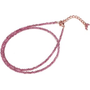 GEMPIRES PINK Tourmaline Beads Necklace for Women ، Stoker Style ، Beads Beads 2.4-2.5 mm ، Mirt Octob in Kuwait