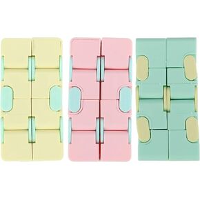 Garosa Infinite Cube Toy 3pcs Plastic Matte Decompression Toy for Adults and Children Improve Concentration Endless Fun