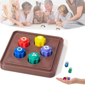 2025 New Korean Traditional Gonggi Game, Stone Catching Game Gonggi Jack Stone Pebbles Set, Hand Eye Coordination Training Toy (5pcs+Base)