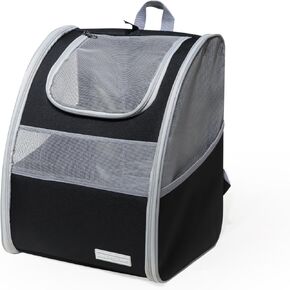 Cat Carrier Bag, Pet Carrier for Cats and Dogs,Up to 15Lbs,Foldable Travel Bag,Large Space Backpack for Travel,Black