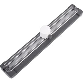 ZEQUAN 12 Inchs Paper Cutter Slider, 3-in-1 Paper Trimmer Multi-Function Scrapbooking Tool with Straight, Wave & Perforated Blades for Crafting, Coupon, Label, Photo, Cardstock, Postcard (Grey)