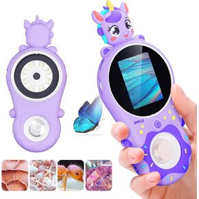 Pocket Microscope for Kids - Handheld Microscope for Toddlers,Little Scientist Digital Microscope,Christmas/Birthday Microscope Toy for 3 4 5 6 7 8 9 10 11 12 Boys Girls （Purple）