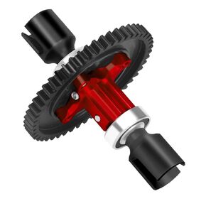 RC 50T Differential Gear Slipper Set Upgrades Part for Arrm a 1/8 Karton Typhon Outcast Talion 6S,Metal Steel 50T Slipper Set Hops Up,Red