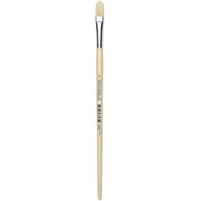 Utrecht Rhenish Pure Hog Bristle Bristle - Filbert ، Size 8 ، Hong Handle