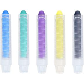 Chalk Holder Chalk Holders for Teachers Adjustable Chalk with Holder Clear Chalkboard Chalk for Blackboard Set Dustless Chalk for Indoor Chalkboard Chalkless for School Drawing Writing outdoor
