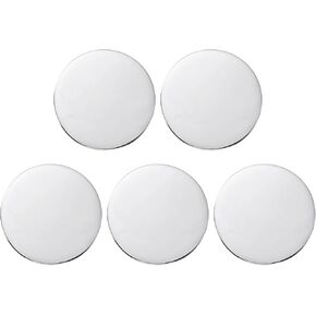PATIKIL 1.25 Inch Engraving Metal Blanks, 10pcs Stainless Steel Coin Stamping Blank Laser Engraving Blank Tags for Pets Tags DIY Craft Decoration, Original