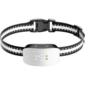 Dog Bark Collar,Bark Collar with Adjustable Sensitivity for Large Medium Small Dogs,Smart Bark Collar Anti False Trigger,Rechargeable Anti Barking Collar with Beep Vibration and Optional Shock