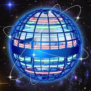Galaxy Ball 2024 Model, Flying Orb Ball Toys, Soaring Hover Boomerang Spinner Hand Controlled Mini Drone, Cosmic Globe Spinning Outdoor Fly Toy Birthday Gift Cool Stuff for Kids Boy Girls(Blue) in Saudi Arabia