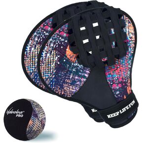Waboba Catch Water Gloves Pro Water Colling Ball - لألعاب الشاطئ ولعب حمام السباحة - قفازان على طراز البيسبول لالتقاط كرات المياه - تصميم واحد من الحجم.