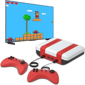Classic Mini Retro Game Console - Built-in 328 Classic TV Games, Comes with 2 Controllers, AV Output, Plug and Play, Nostalgic Mini Arcade Electronic Toy, Boys and Girls Gifts