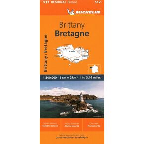 France: Brittany Map 512: Brittany Map 512 (Michelin Maps, 512)