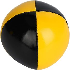 Garosa 3PCS Juggling Balls Set for Beginner Professional PU Juggling Balls Yellow Black Juggling Bean Bags Clown Playing Juggle Ball Set