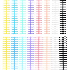 16 PCS Comb Binding Spines, Plastic Spiral Binding Coils, 30 Rings Click Binding Spines for Student Teacher Business Document File Notebook File Making (Colorful)