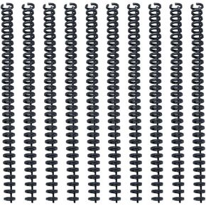 Tofficu 10pcs Spiral Notebook Binding Coils - Comb Binding Spines for a5 Notebooks, 3/8" Diameter, Black, for Easy Page Additions