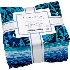 Lunn Studios Artisan Batiks Snowscape 24 Fat Quarters Robert Kaufman Fabrics FQ-2130-24, Assorted