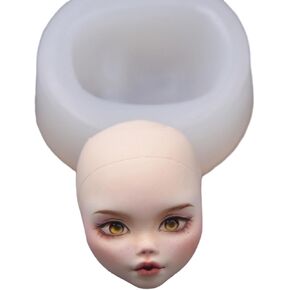 1Pc Face Clay Molds Easy to Demold Dolls Face Clay Molds for Toy Epoxy Resinn Casting Handmade Craft Clay Mold for Face