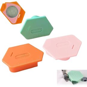 Magnetic Seam Guide for Sewing Machine, 3 PCS Multi-Purpose Tool Polygonal Strong Magnetic Gauge, Multifucntional Universal Sewing Accessory & Supplies for Magnet Making Machines(Three Colors)