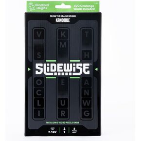 Educational Insights Slidewise™ - Word Game for Kids and Adults, Brain Teaser Puzzle, Family Travel Games, Gift for Ages 8+, Easter Basket Stuffers