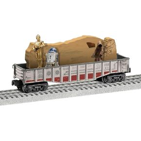 Lionel Disney Star Wars Rebel Chasing Droids O Gauge Model Train Gondola Car