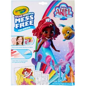 Crayola Color Wonder Disney Junior Ariel Mess Free Coloring Pages, Gift for Toddlers, Travel Activity, Disney Coloring, Ages 3+