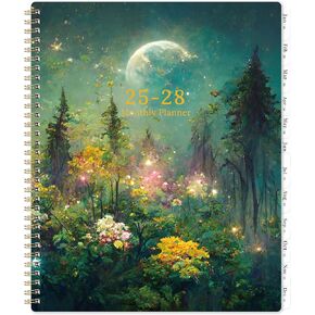 2025-2028 Monthly Planner/Calendar - 3 Year Monthly Planner, JUL.2025 - JUN.2028, 9" x 11", 2025-2028 Calendar with 36 Monthly Tabs, Inner Pocket - Dreaming Moonlight