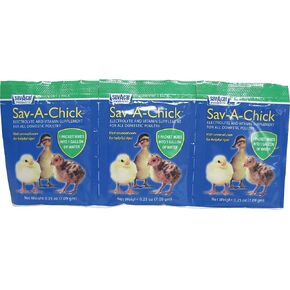 3 مجموعة-ملحق SAV-A-CHICK ELECTROLYTE و VITAMIN (حزم 3-0.2 أوقية)