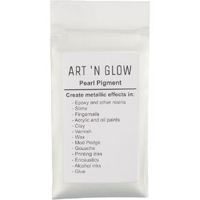 Mica Pearl Pigment Powder (Pearl White) - (.88 Ounce/25 Grams) - 10+ Colors Available