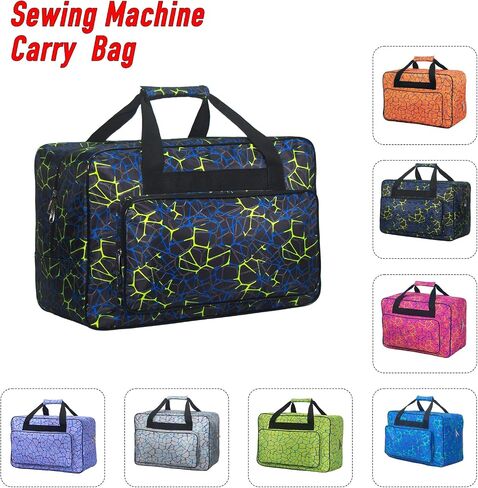 Sewing Machine Carrying Case，Sewing Machine Carrying Case Tote Bag，Universal Tote Storage Bag with Pockets and Handles, Suitable for Most Standard Singer, Brother, Janome (BLACK) in Kuwait